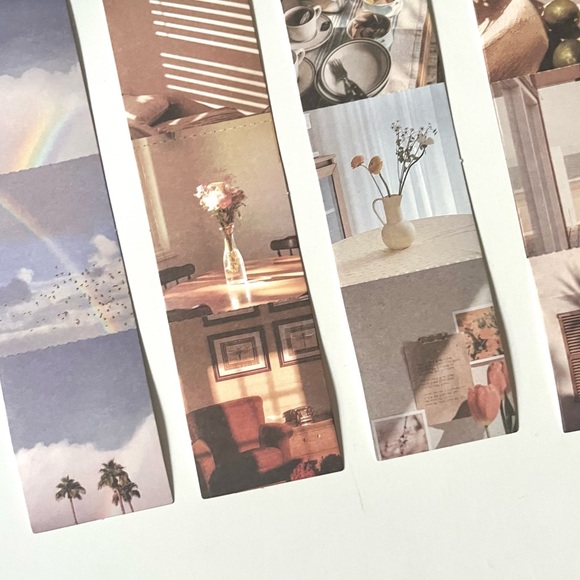 🏷️ aesthetic sunset clouds moon vintage foldable scrapbook card labels - Picture 11 of 13